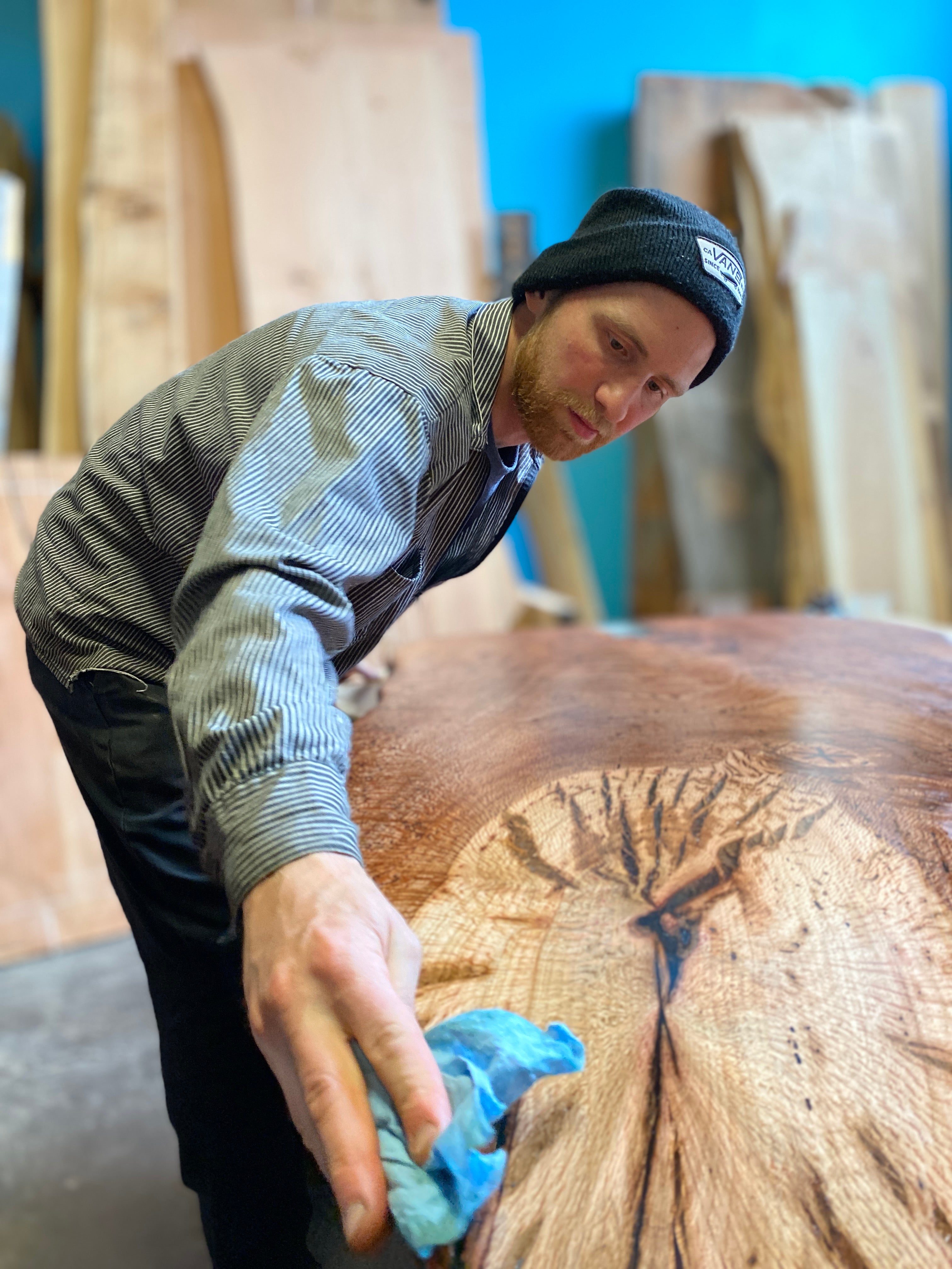 live edge table designs in San Diego