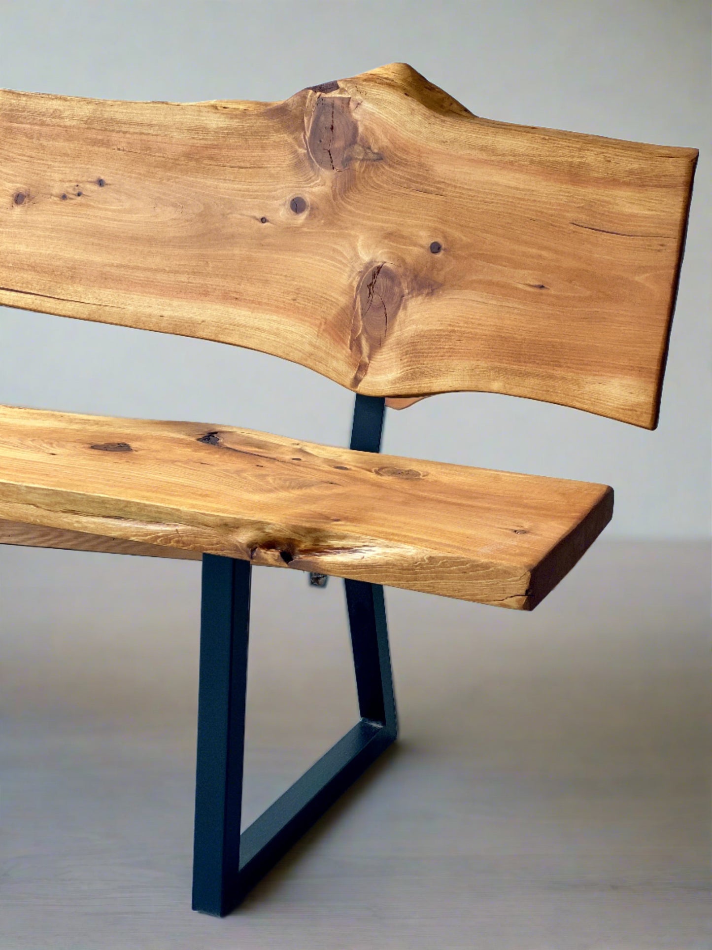 live edge benches with backs - online store