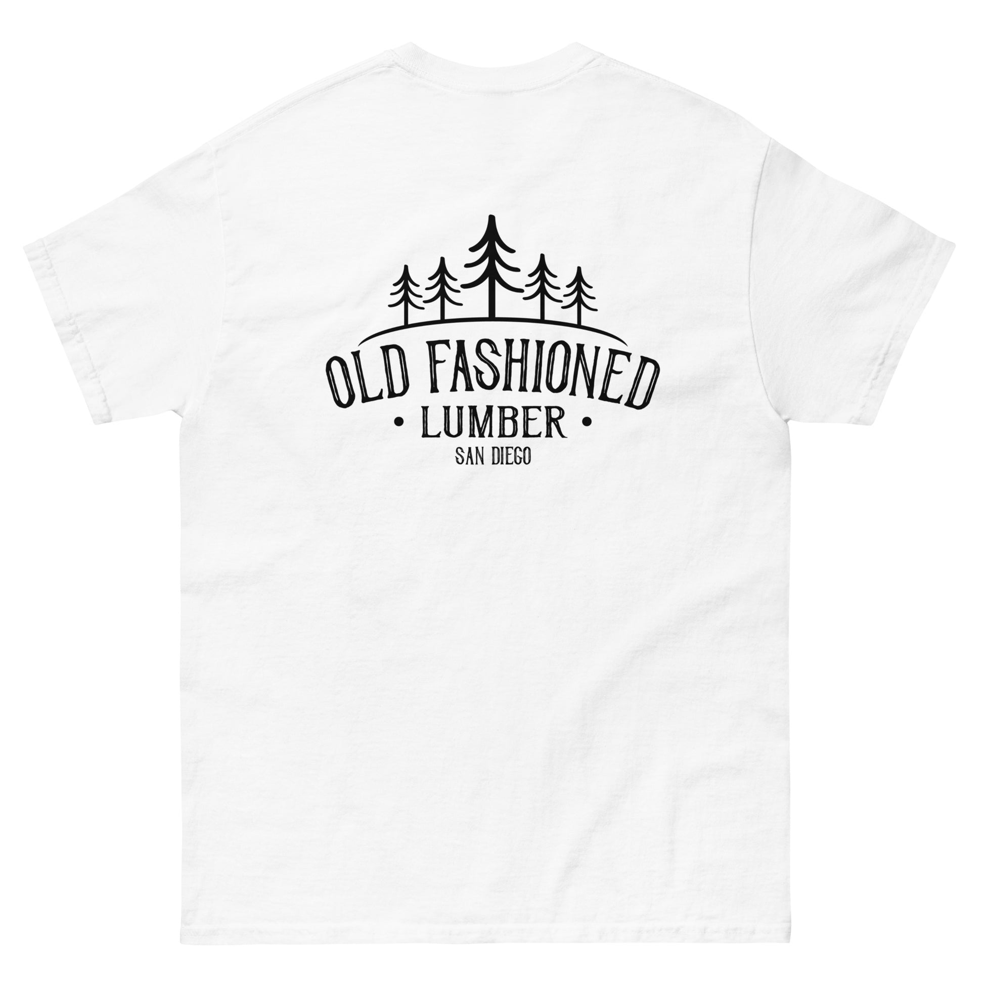 white color Classic Tee for sale in San Diego - Old Fashioned Lumber