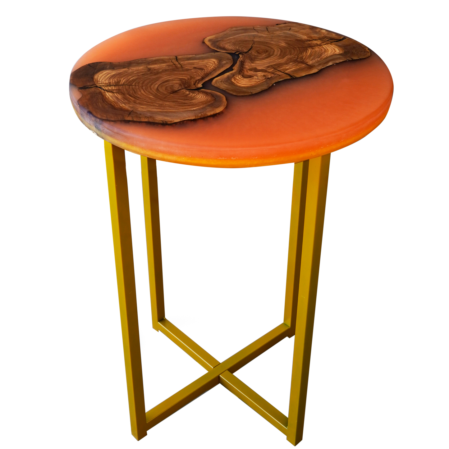 Olive and Resin Side table